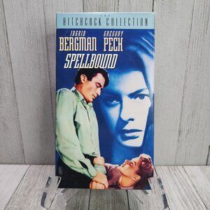 Spellbound VHS Tape 1992 Hitchcock Collection - Ingrid Bergman Gregory Peck
